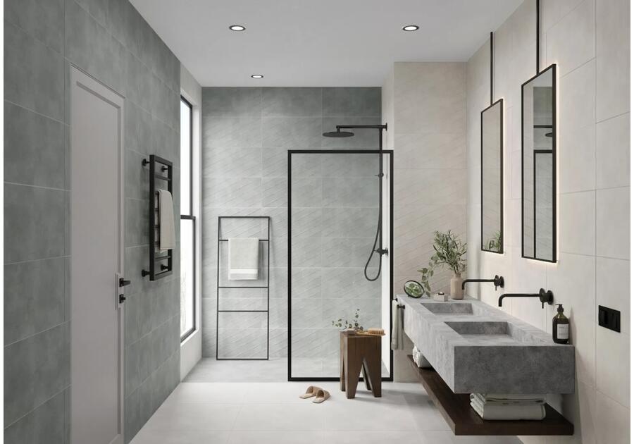 Zdjęcie: gres pinnara light grey mat 29,8x59,8 cersanit