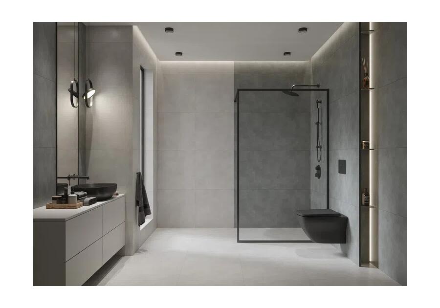Zdjęcie: gres pinnara grey mat 29,8x59,8 cersanit