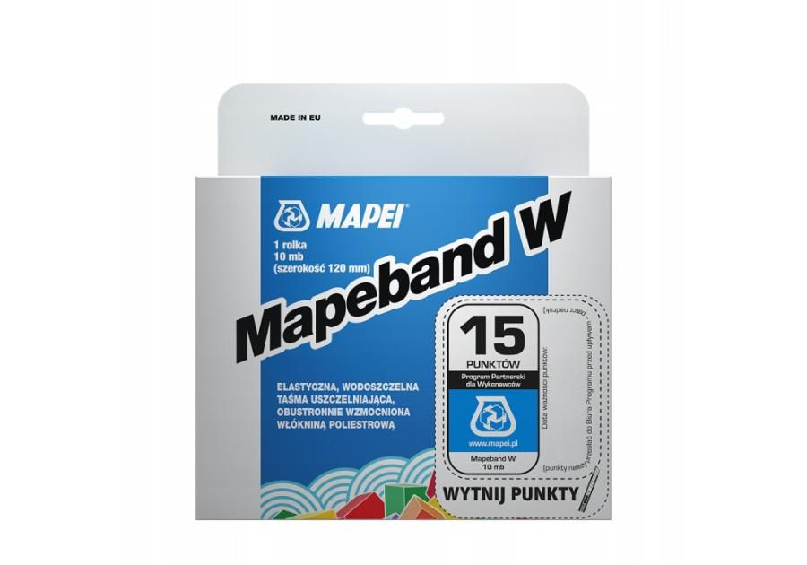 Zdjęcie: MAPEI MAPEBAND W - Taśma uszczelniająca rolka 10 mb niebieska
